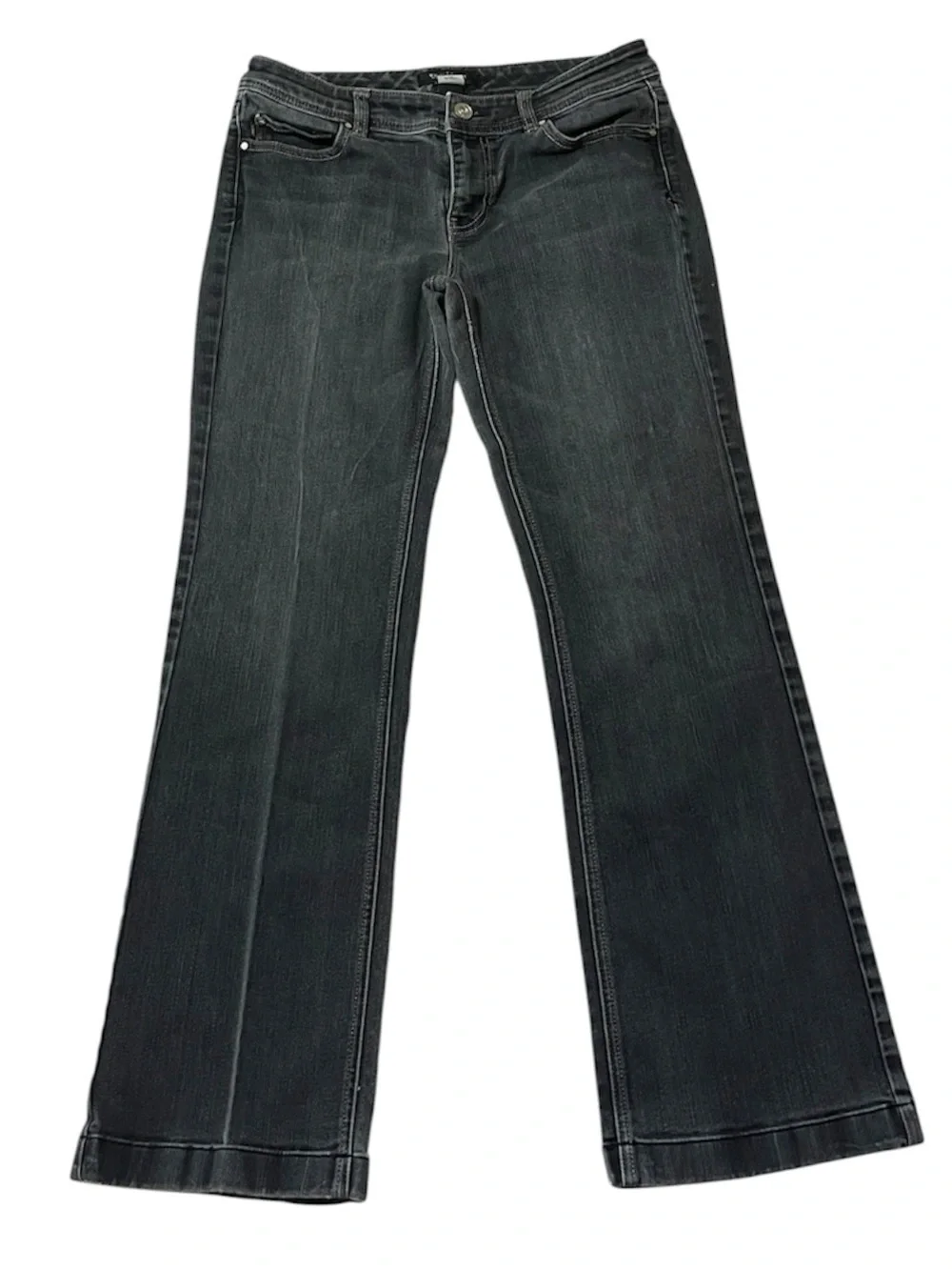 White House Black Market Blanc Bootcut Jeans Black Wash Women’s 4 Short